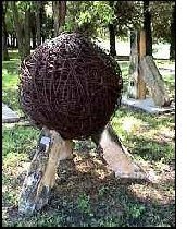 Barbed Wire Sculpture in La Crosse, Kansas