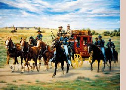 Buffalo Soldiers: The Guardians of 
the Smoky Hill Trail (Painting Copyright Ron Sanders)